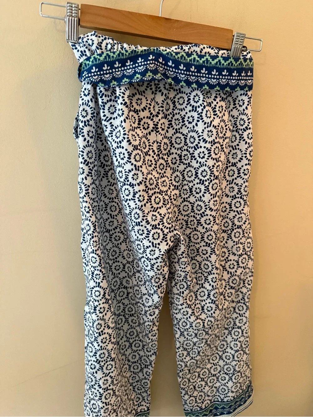 Mayoral Girls belted Print flowy Pants size 10 140 cm